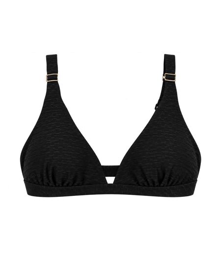 Haut de maillot de bain triangle noir femme grain de sable diana