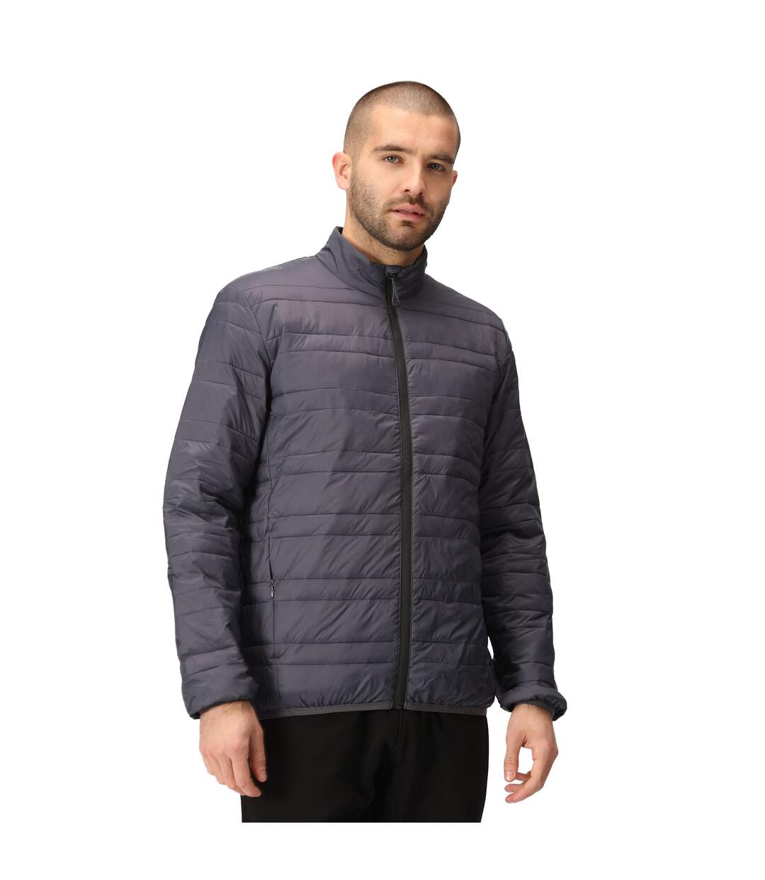 Doudoune matelassée firedown homme gris phoque / noir Regatta-3