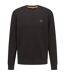 Mens Westart Premium Cotton Crew Neck Sweatshirt Black Boss-1