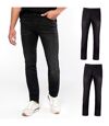 Lot 2 pantalons jean pour homme - K743 - noir