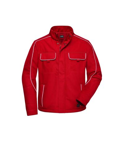 James and Nicholson Adults Unisex Workwear Softshell Jacket (Carbon) - UTFU1006
