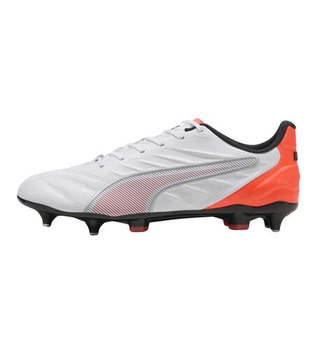 Mens King Pro Soft Ground Football Boots  White Puma
