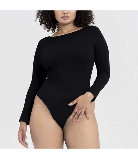 Ladies Essentials Long Sleeve Bodysuit Sculpting Recycled Stretch Fit
