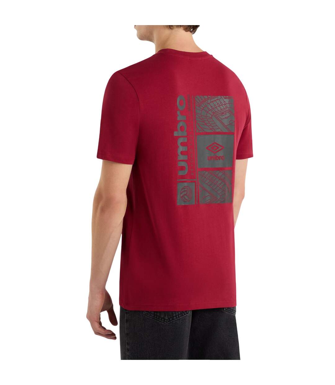 Mens stadium t-shirt tibetan red Umbro-2