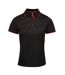 Polo coolchecker femme noir / rouge Premier