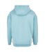 Mens Basic Oversized Hoodie Ocean Blue Build Your Brand-2