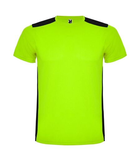 T-shirt detroit adulte vert clair / noir uni Roly