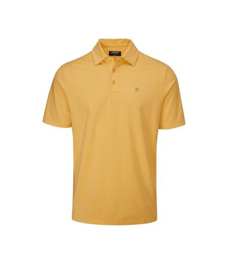 Mens keller polo shirt warm apricot Farah