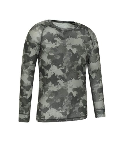 Mens talus camouflage thermal top vert Mountain Warehouse