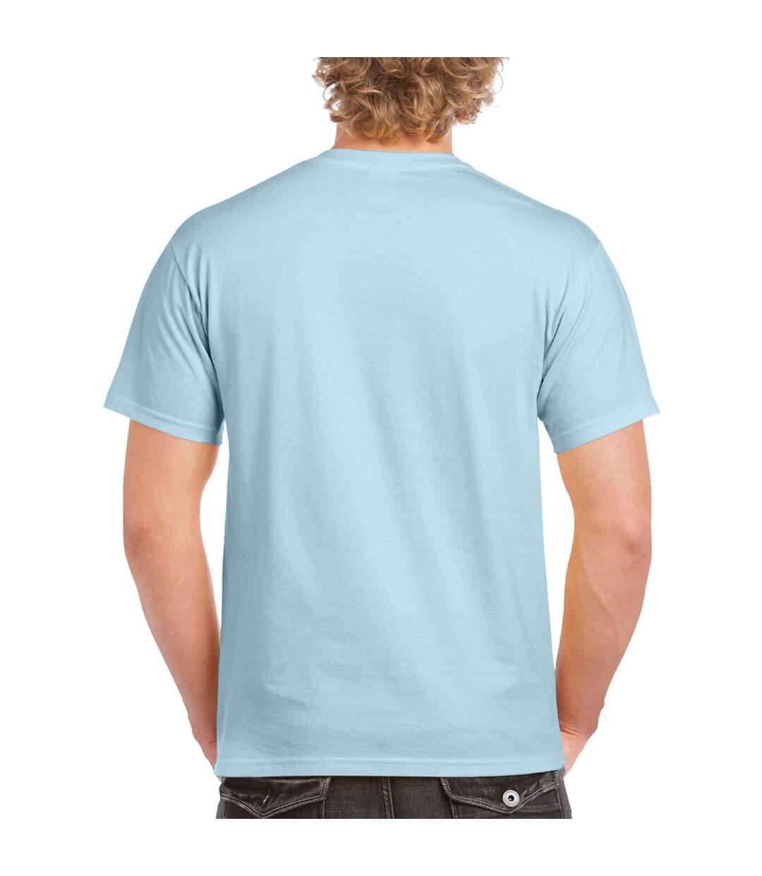 T-shirt Adulte Bleu Ciel Gildan Hammer-3