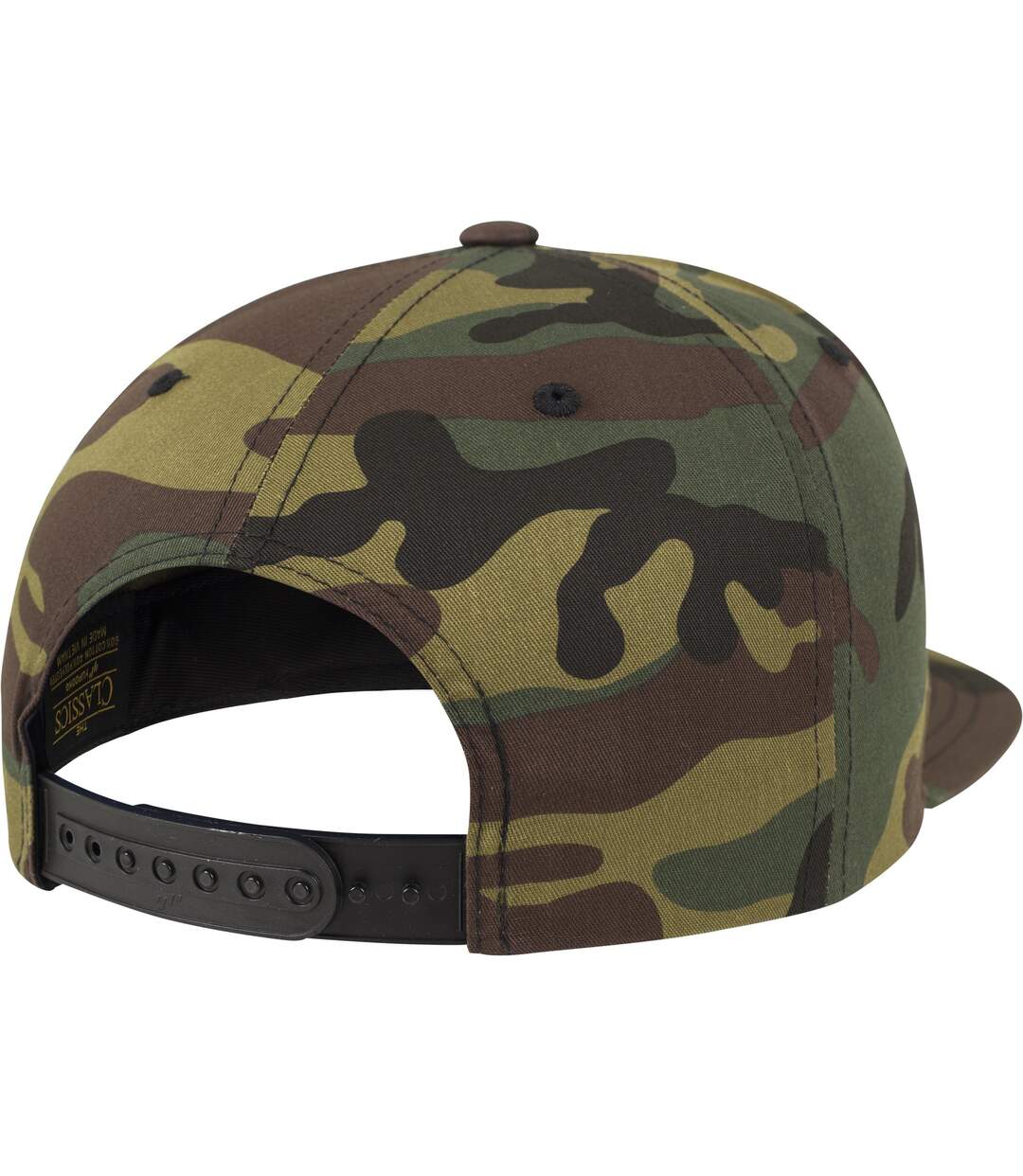 Casquette ajustable flexfit adulte vert forêt camouflage Yupoong-4