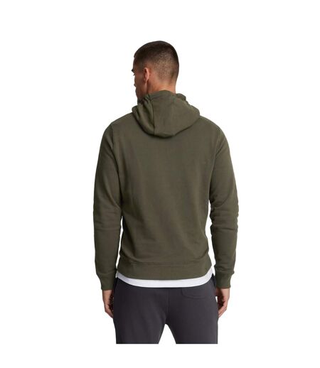 Mens pullover hoodie olive Lyle & Scott