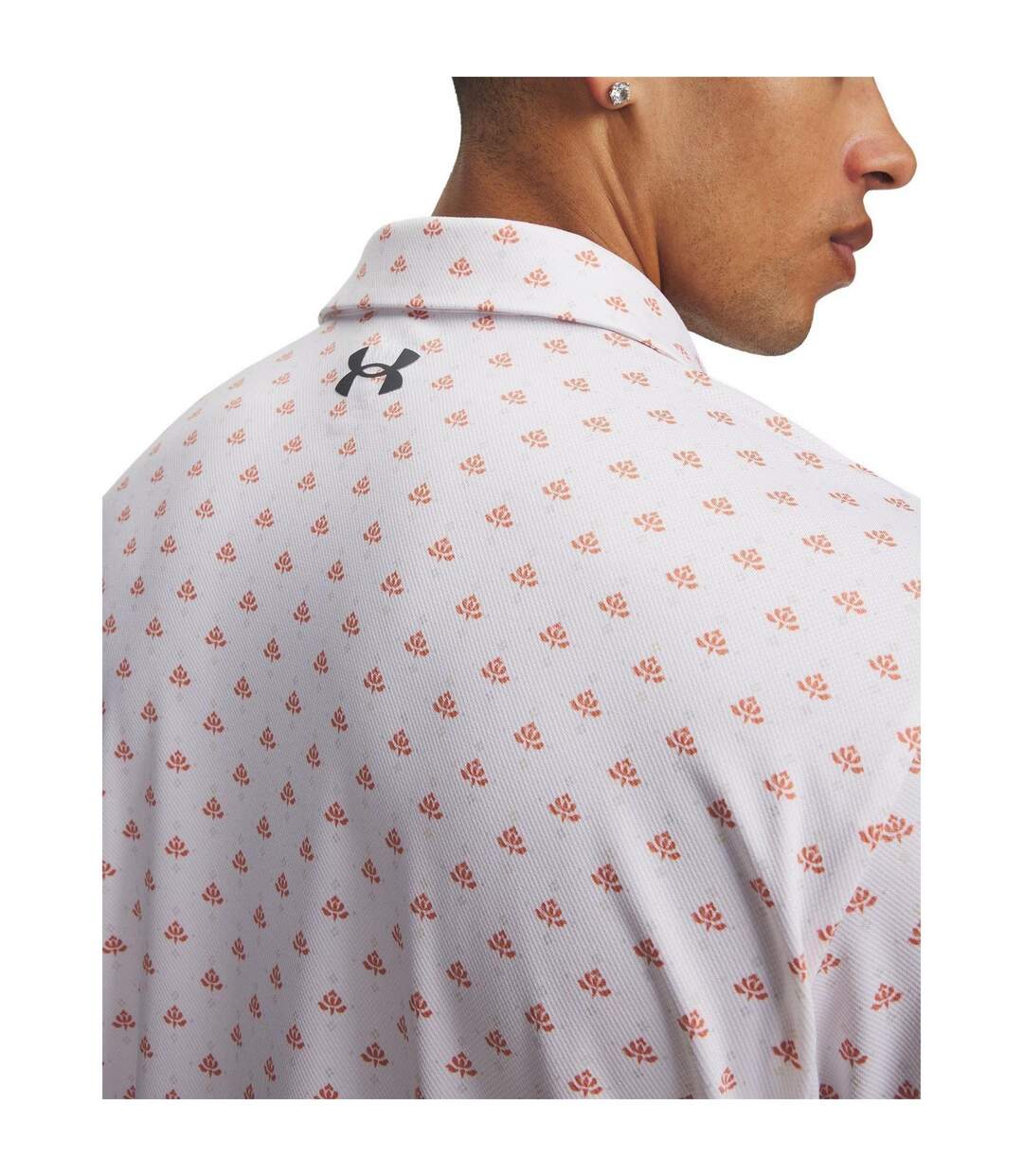 Polo Motif/style Crabe Matchplay Homme Blanc Bordeaux Foncé Under Armour-3