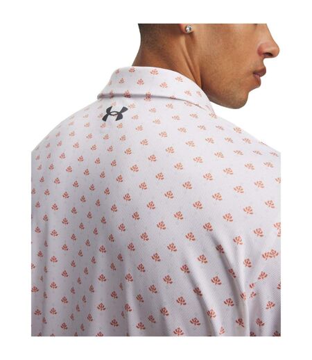 Polo Motif/style Crabe Matchplay Homme Blanc Bordeaux Foncé Under Armour
