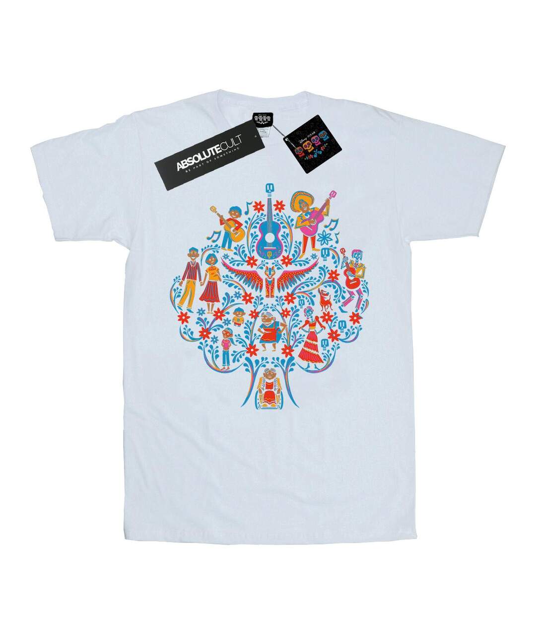 Disney - T-shirt COCO TREE PATTERN - Femme (Blanc) - UTBI16467-1