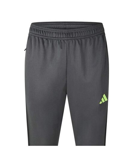 Mens Tiro 25 Essentials Zip-off Slim Trousers Grey Adidas