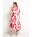 Robe longue cache-coeur ceinturée imprimée-2