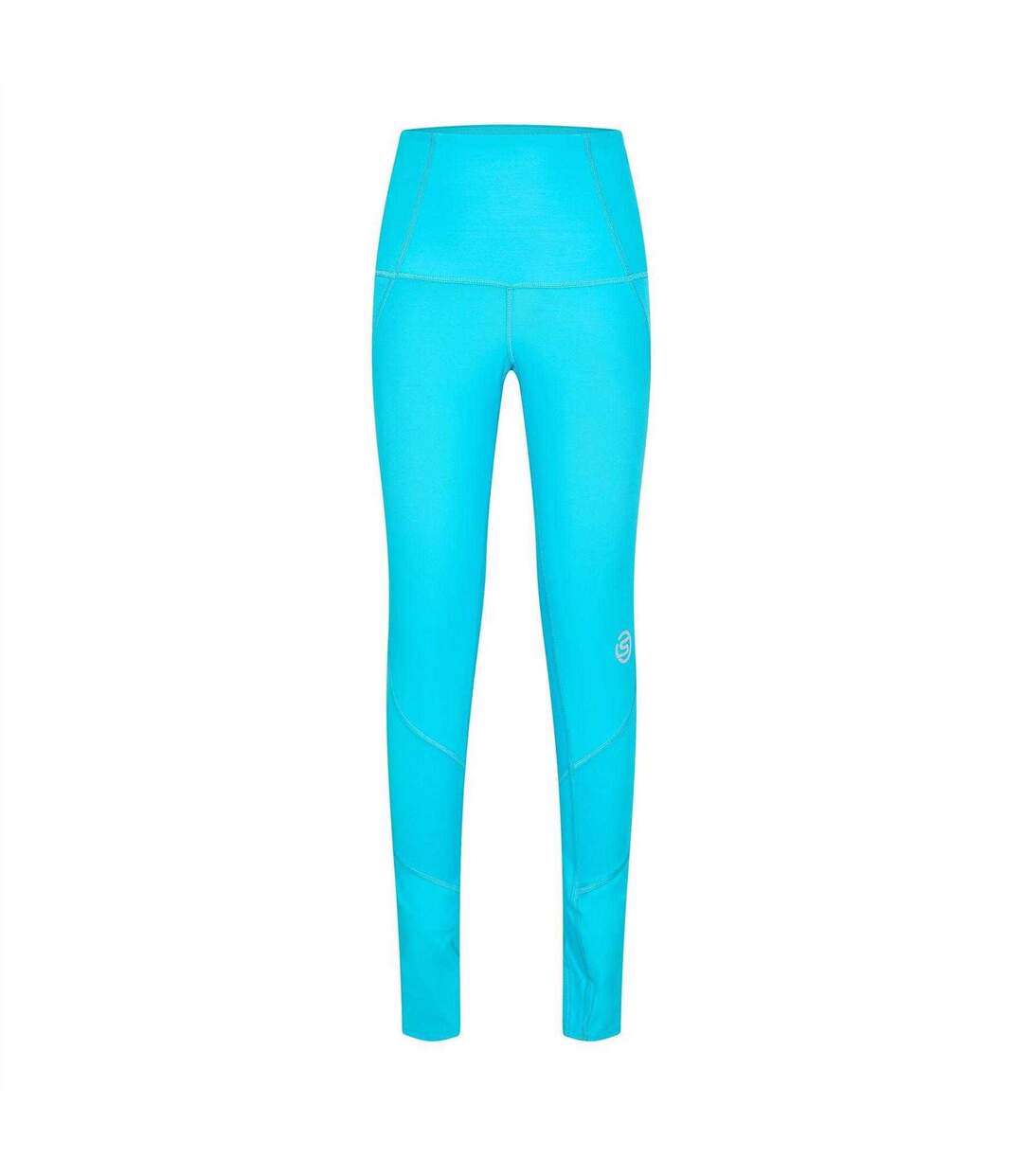 Womens/ladies Series-3 Skyscraper Performance Leggings Blue Skins-1