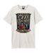 Unisex Adult No Rest For The Wicked Ozzy Osbourne T-shirt Vintage White Amplified-1