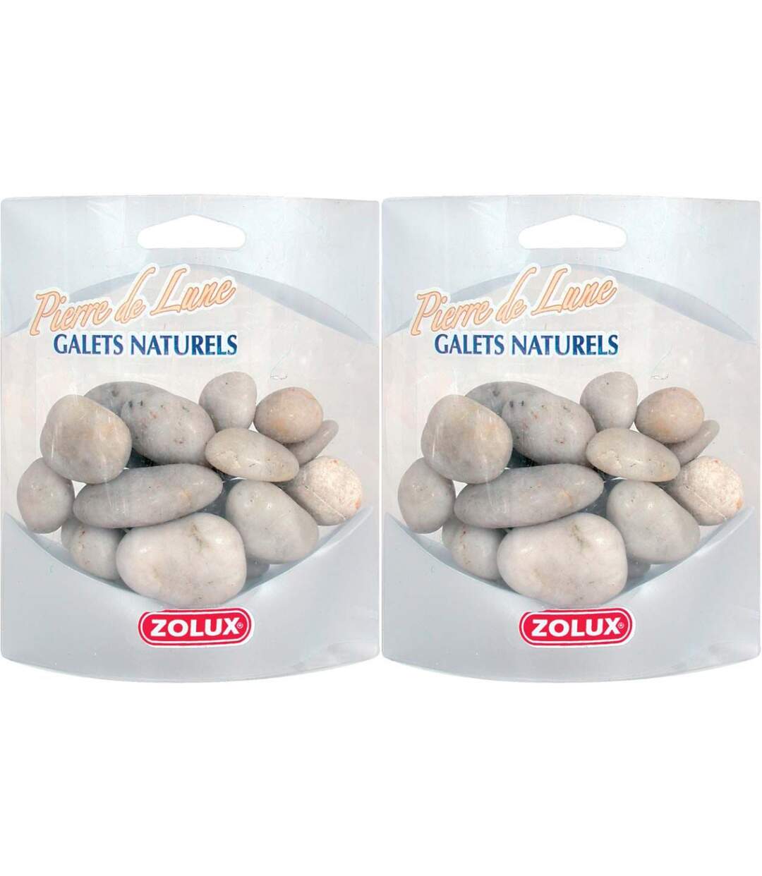 Galets naturel Pierre de lune (Lot de 2)