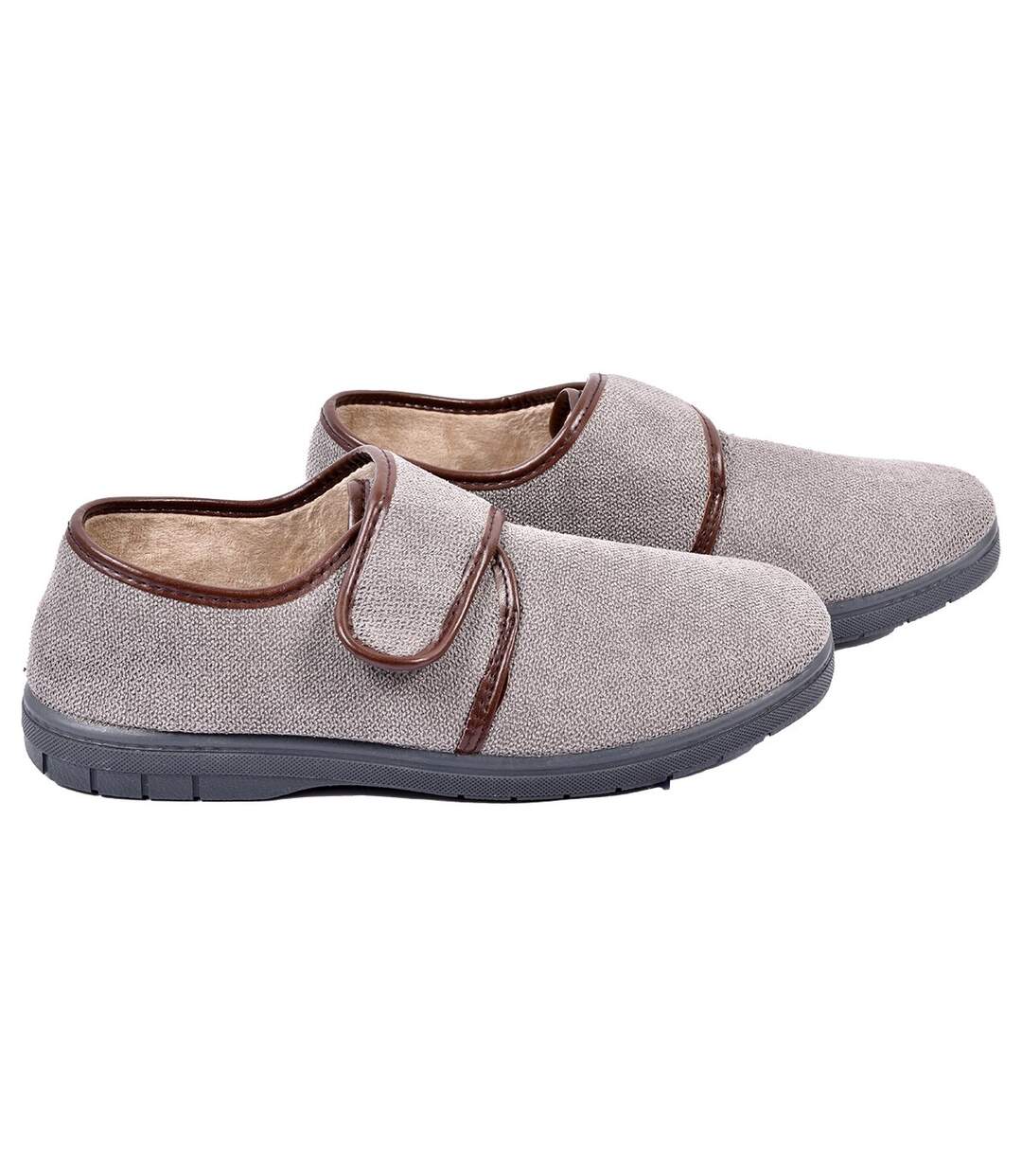 CHARENTAISE Homme Pantoufle PREMIUM MU9985 GRIS