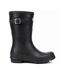 Womens/ladies short matt wellington black Rockfish-3