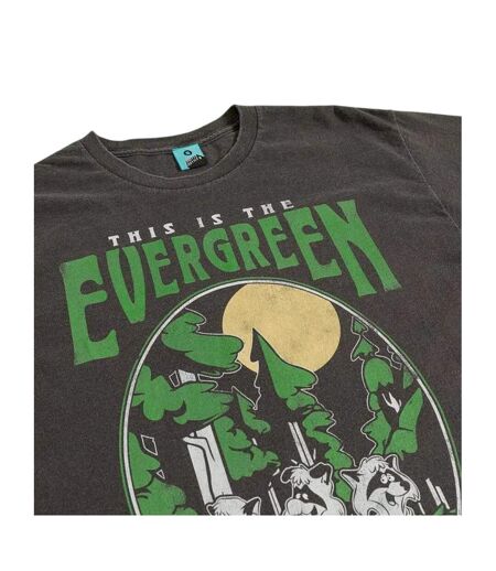 T-shirt This Is The Evergreen Forest Adulte Noir Charbon The Raccoons