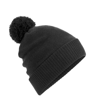 Unisex adult snowstar beanie charcoal Beechfield
