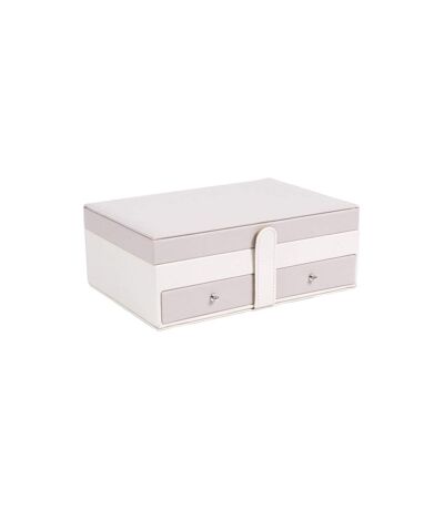 Boîte à Bijoux Design Lena 25cm Rose & Blanc