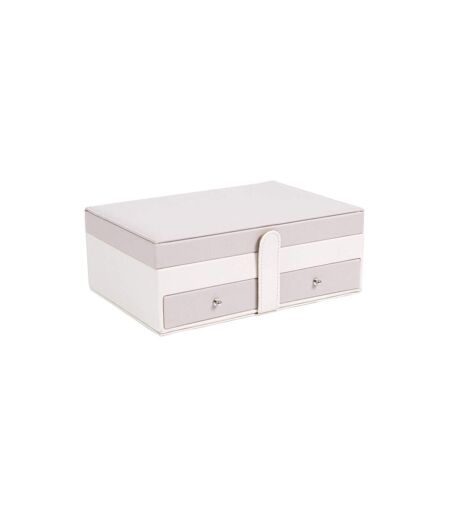 Boîte à Bijoux Design Lena 25cm Rose & Blanc