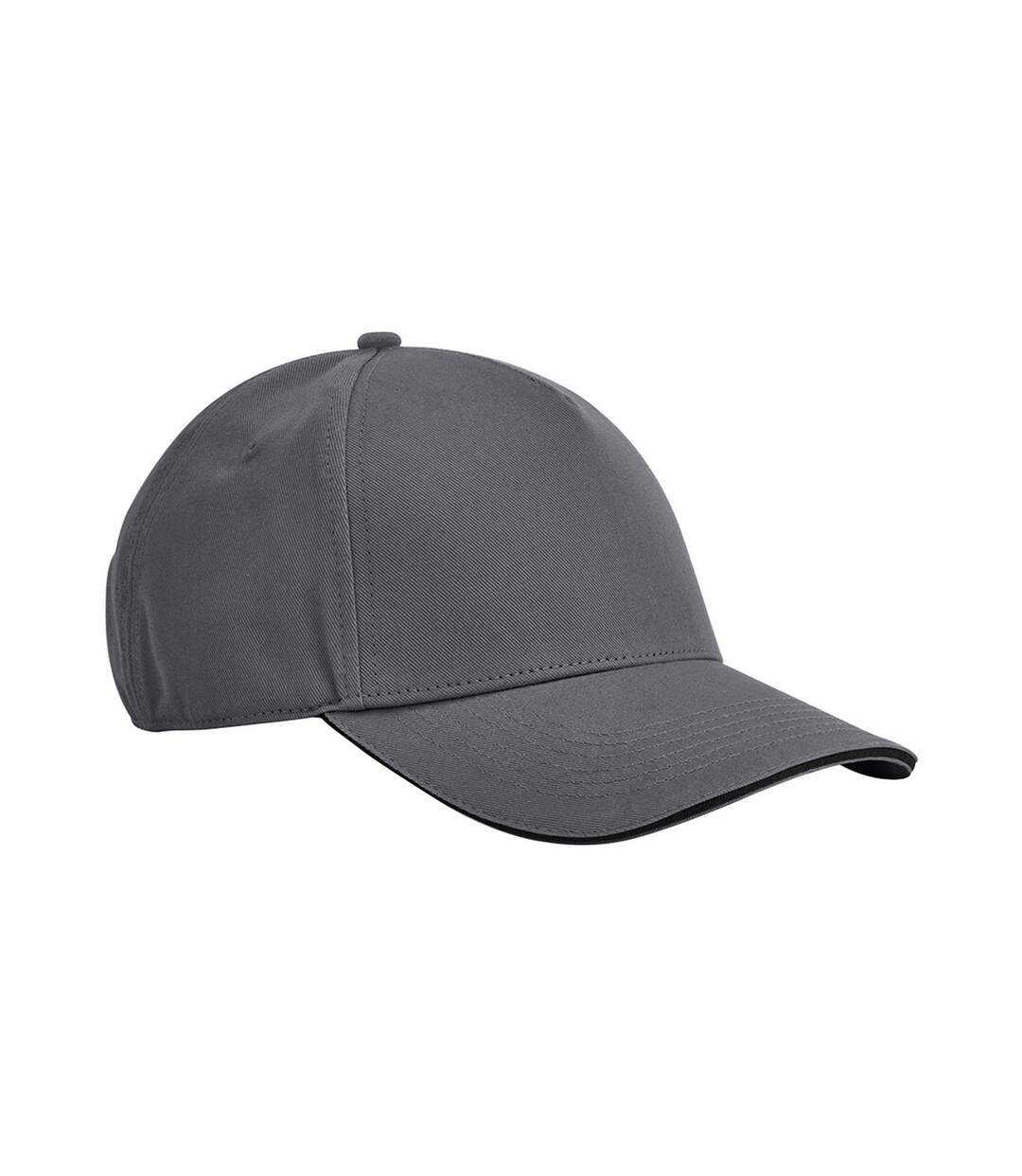 Casquette classic gris foncé / noir Beechfield-1