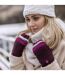 Gants Femme Fantaisie Tricot Thermique Sans Doigts-4