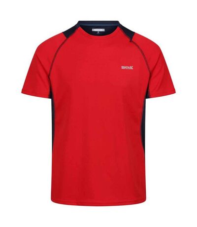 T-shirt Virda Homme Rouge Danger Bleu Marine Regatta