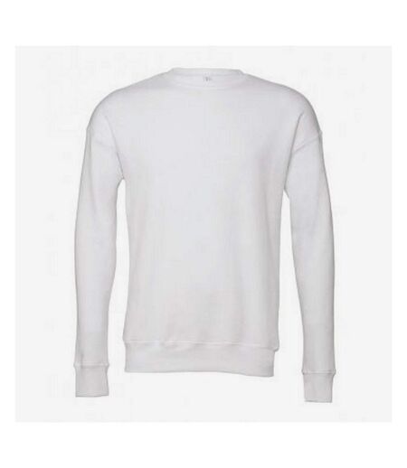 Bella + Canvas Adults Unisex Drop Shoulder Sweatshirt (White) - UTPC3872