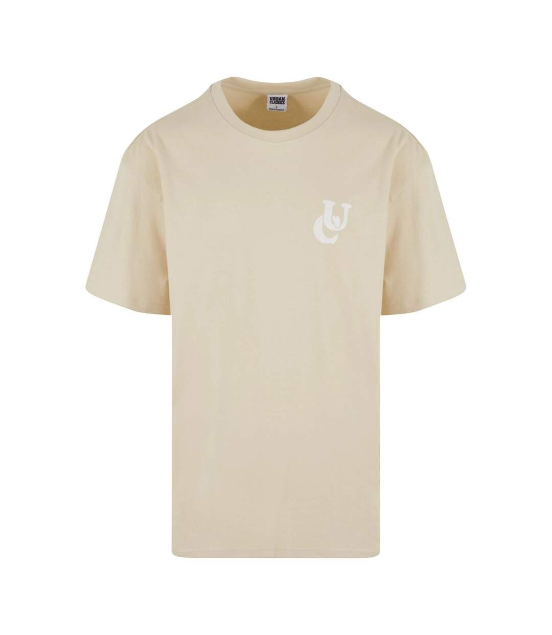 T-shirt Motif/style Logo Ondulé Homme Sable Urban Classics-1