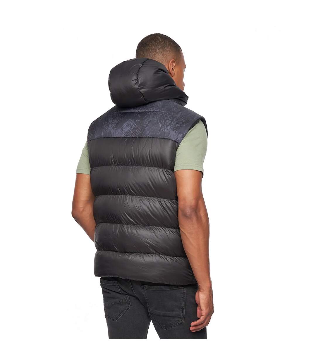 Mens Rierson Hooded Gilet Black Duck And Cover-3
