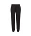 Mens Classic Elasticated Cuff Jogging Bottoms Black Fruit Of The Loom-2