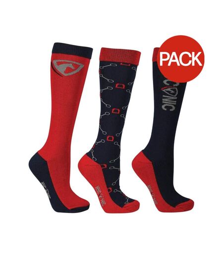 Chaussettes Adulte Bleu Marine Rouge HYCONIC