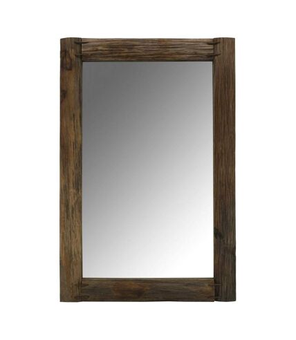 Miroir rectangulaire en bois recyclé rustique Rectangle