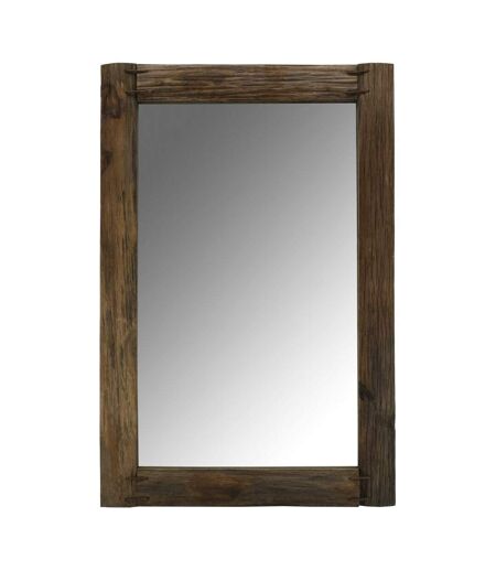 Miroir rectangulaire en bois recyclé rustique Rectangle