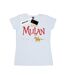 Disney T-shirt en coton avec logo Mulan Movie Womens/Ladies (Blanc) - UTBI30720-1