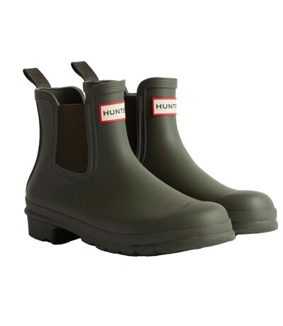 Womens/ladies Original Chelsea Boots Dark Olive Hunter