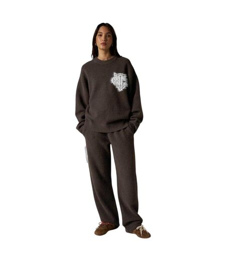 Sweat Hiver Femme Marron Couture