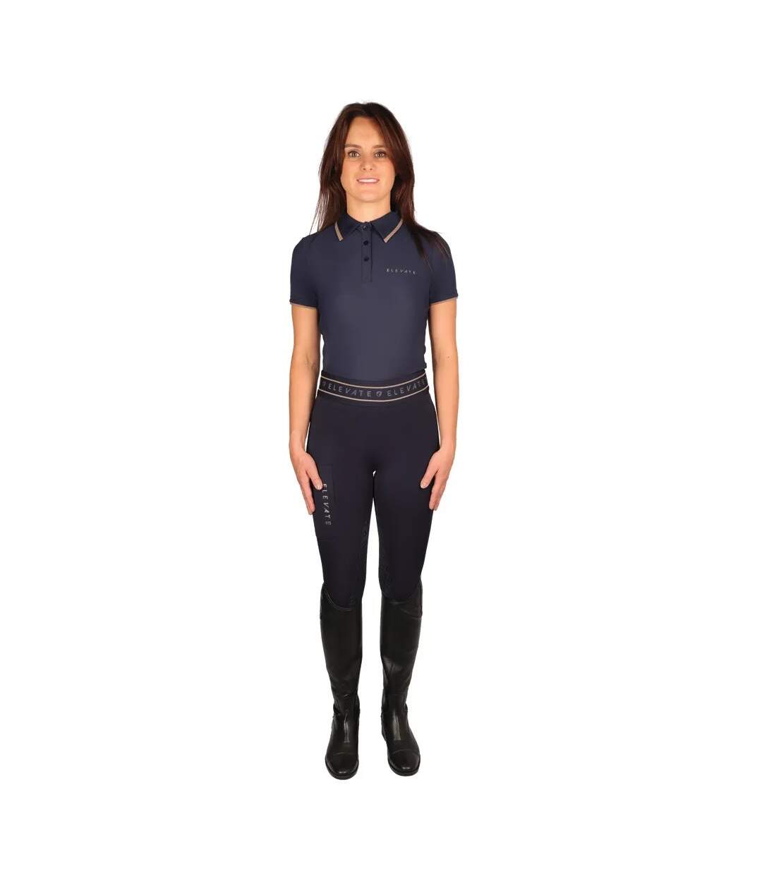 Polo Elevate Allure Femme Bleu Marine Fossile Hy-4