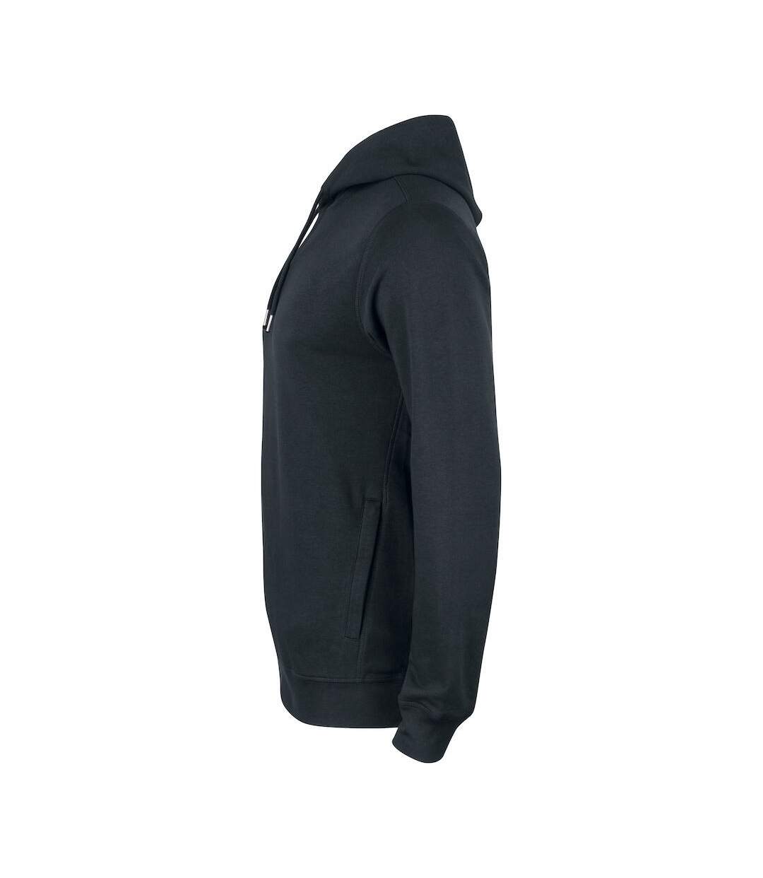 Sweat À Capuche Premium Homme Noir Clique-3