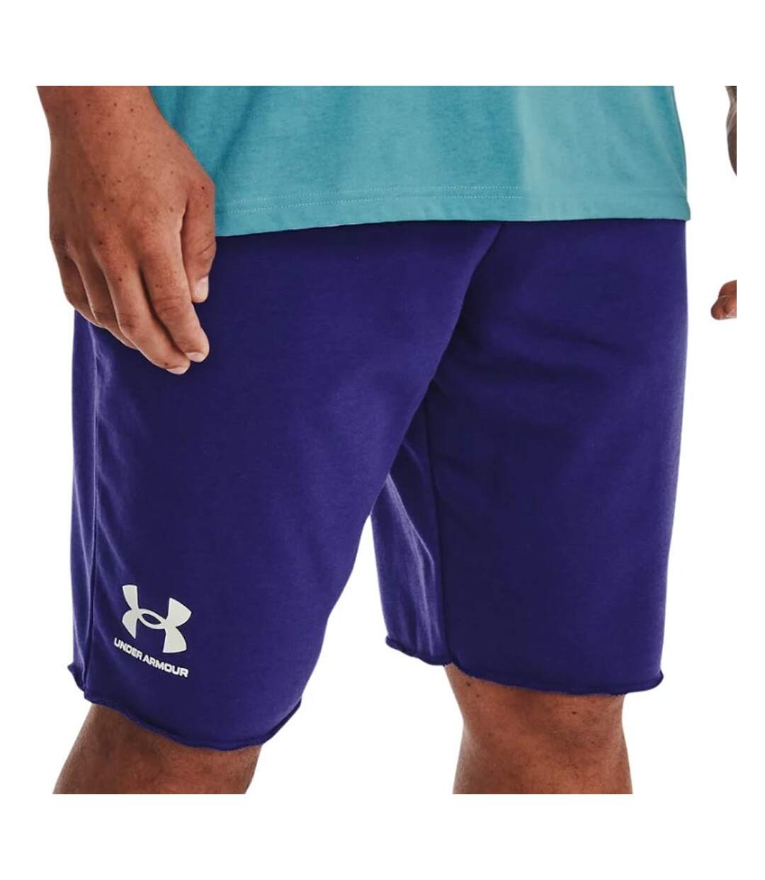 Short Bleu Roi Homme Under Armour Rival Terry-1