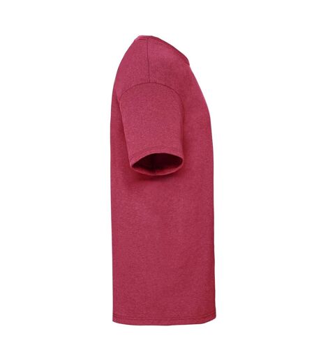 T-shirt Valueweight Adulte Rouge Chiné Rétro Fruit Of The Loom