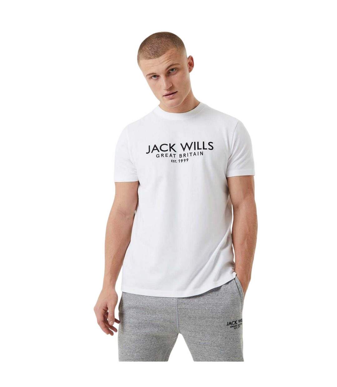 T-shirt Motif/style Logo Carnaby Homme Blanc Jack Wills-1