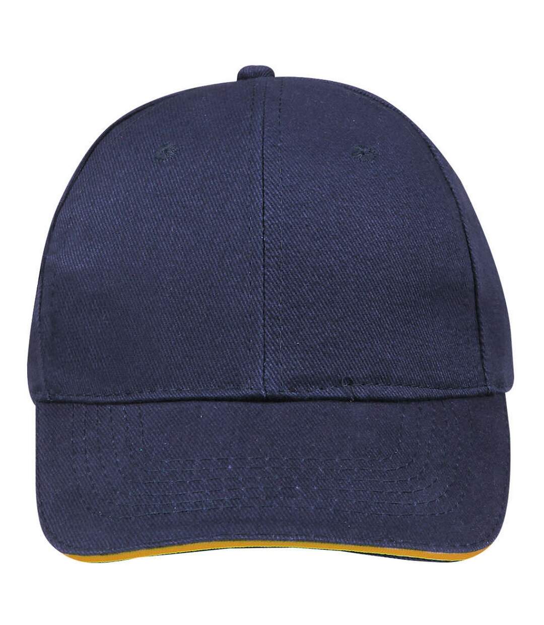 SOLS Unisex Buffalo 6 Panel Baseball Cap (French Navy/Neon Orange) - UTPC372-4