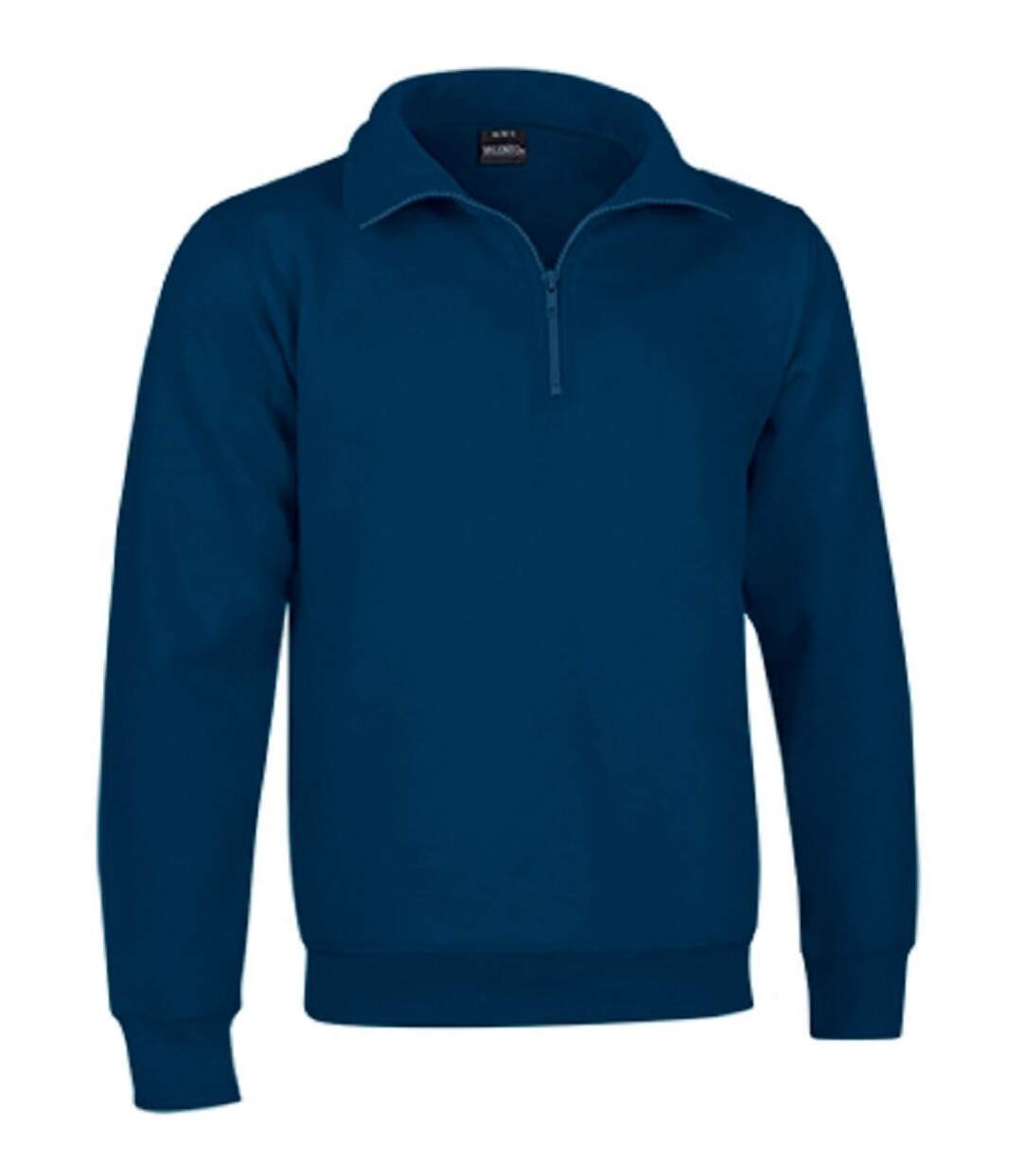 Sweat col camionneur zippé - REF WOOD - bleu marine